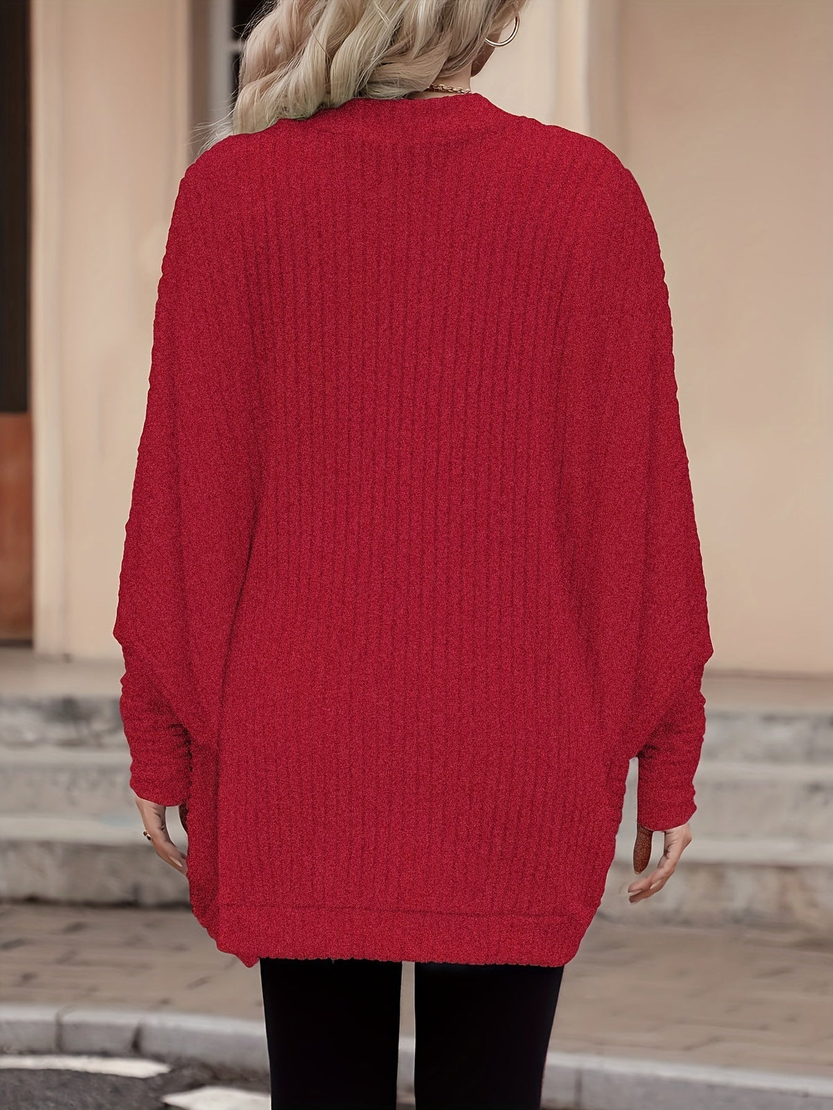 Cardigan aperto relaxed – Abbigliamento casual, a strati