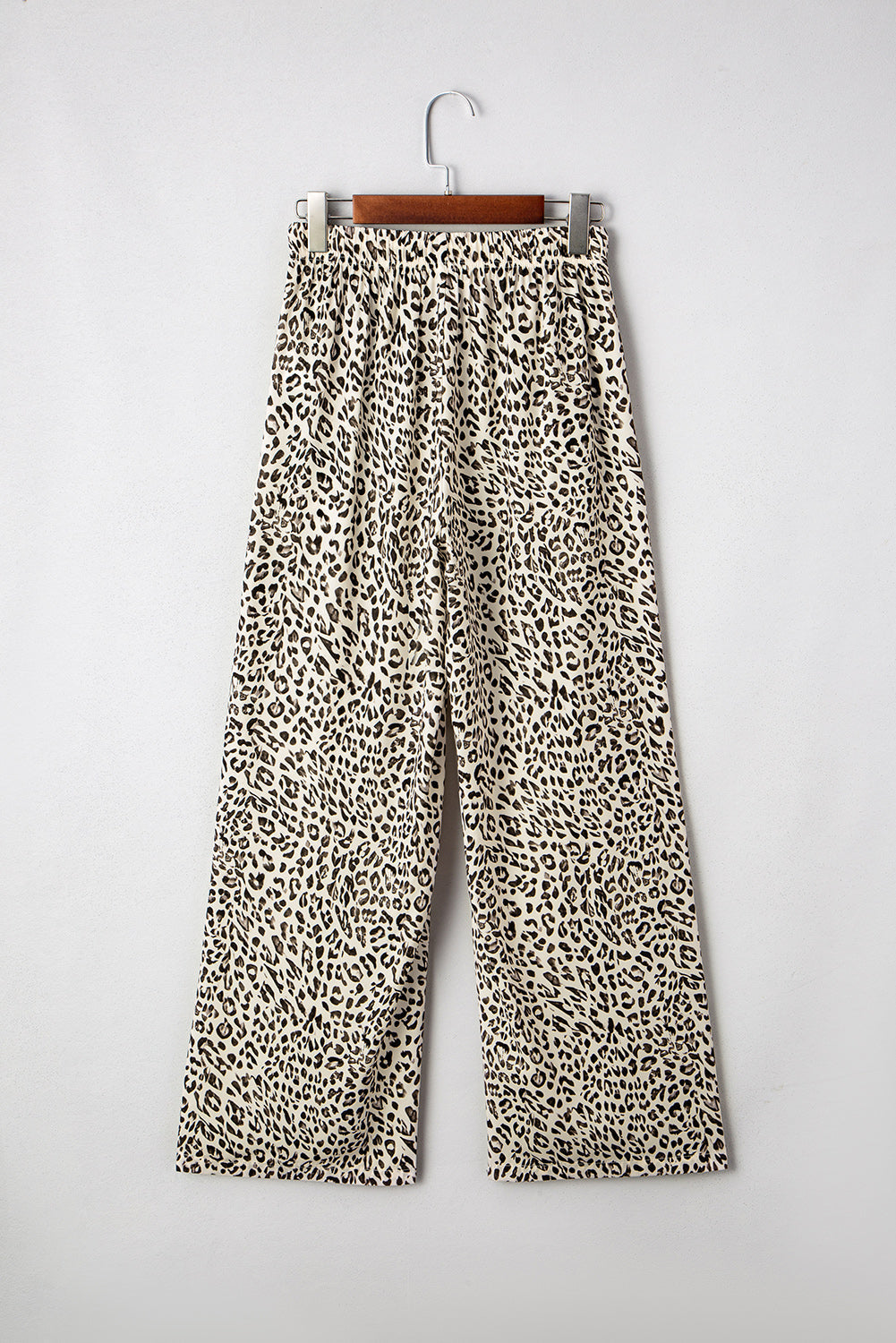 Leopard Drawstring Loose Pants with Elastic Waistband – Casual Wear, Everyday Comfort