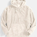 Felpa con cappuccio a coste – Abbigliamento casual, comfort quotidiano