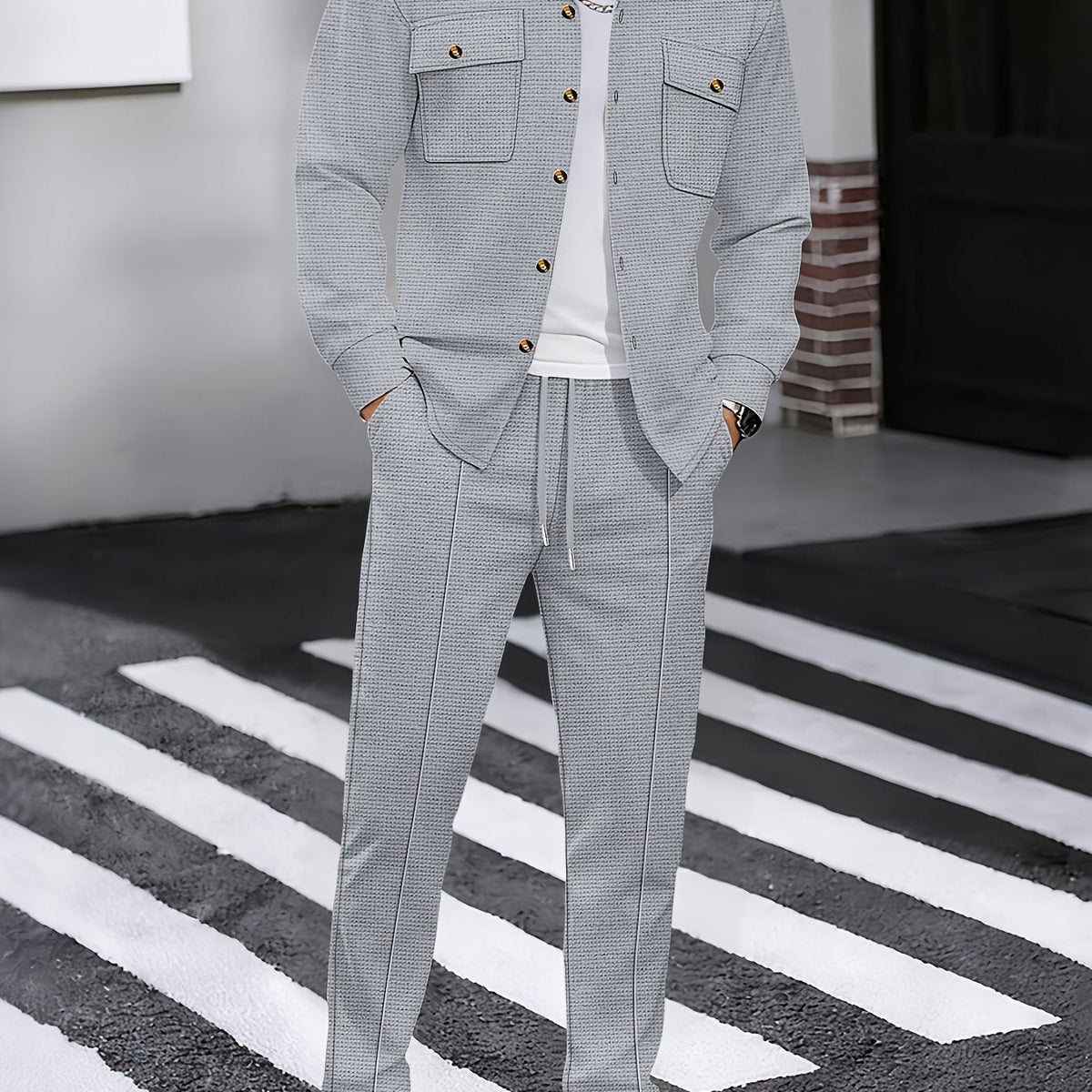 Completo casual a due pezzi – Abbigliamento quotidiano, stile rilassato