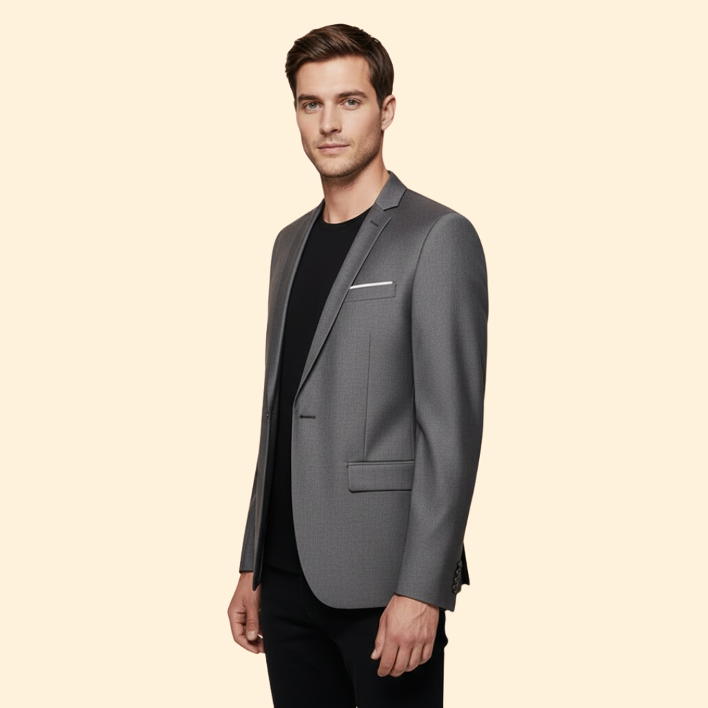 Men’s Blazer with Lined Interior – Office, Casual Wear