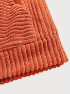 Felpa con cappuccio a coste – Abbigliamento casual, comfort quotidiano