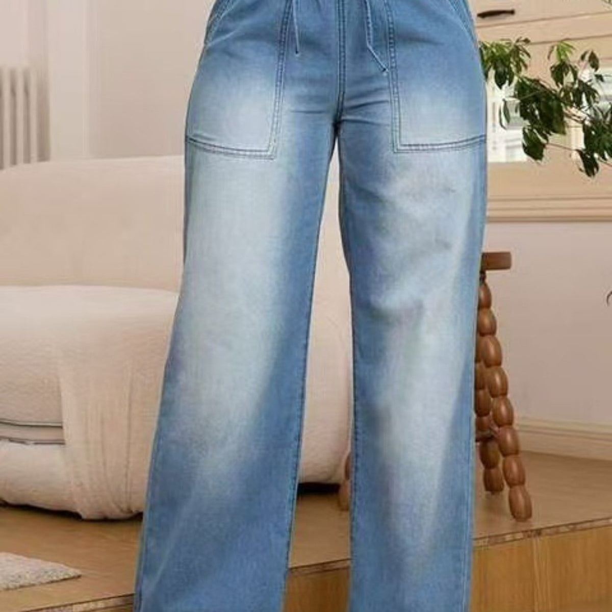 Relaxed Wide-Leg Jeans – Casual Wear, Everyday Comfort