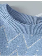 Maglione a girocollo fantasia – Casual, per tutti i giorni