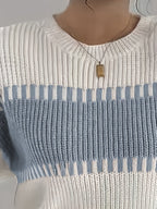Maglione a righe color-block – Abbigliamento casual, stile quotidiano