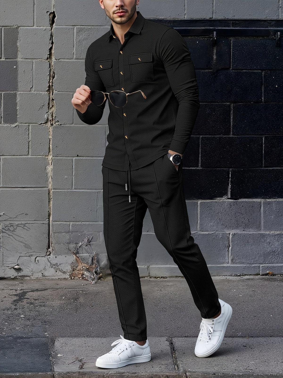 Completo casual a due pezzi – Abbigliamento quotidiano, stile rilassato