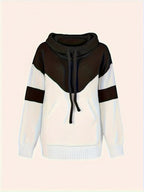 Felpa con cappuccio color-block – Abbigliamento casual, comfort quotidiano