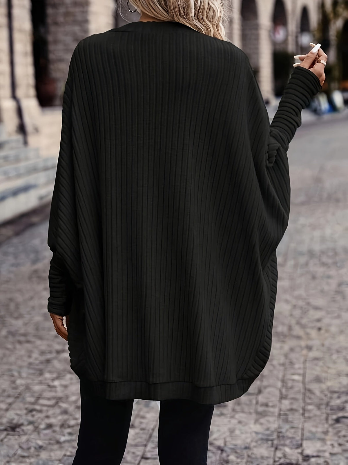 Cardigan aperto relaxed – Abbigliamento casual, a strati