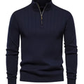 Maglione a collo alto con mezza zip – Abbigliamento casual, stile da ufficio