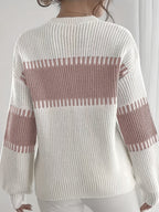 Maglione a righe color-block – Abbigliamento casual, stile quotidiano