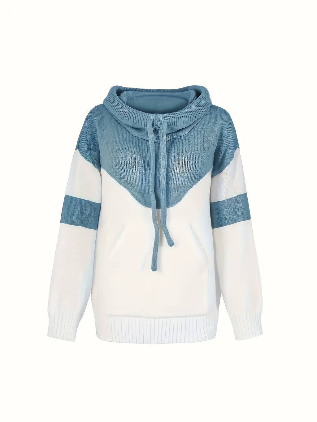 Felpa con cappuccio color-block – Abbigliamento casual, comfort quotidiano
