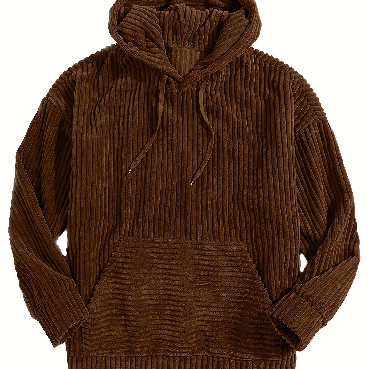 Felpa con cappuccio a coste – Abbigliamento casual, comfort quotidiano