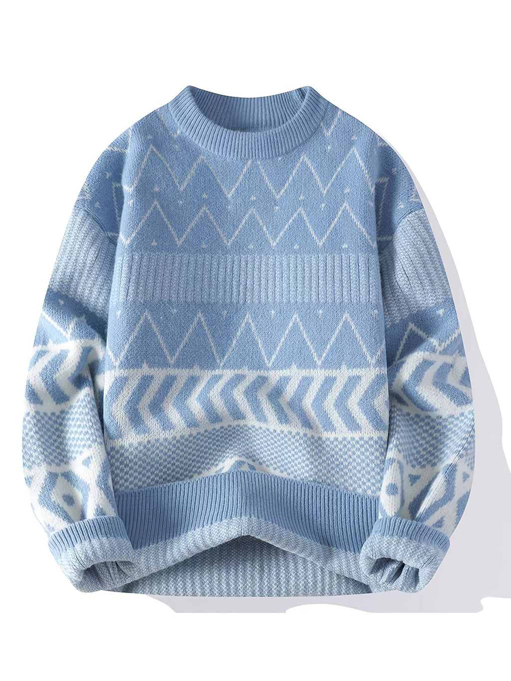 Maglione a girocollo fantasia – Casual, per tutti i giorni