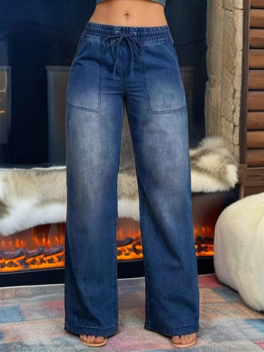 Relaxed Wide-Leg Jeans – Casual Wear, Everyday Comfort