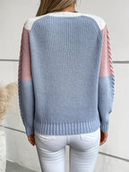 Maglione in maglia color block – Abbigliamento casual, stile a strati