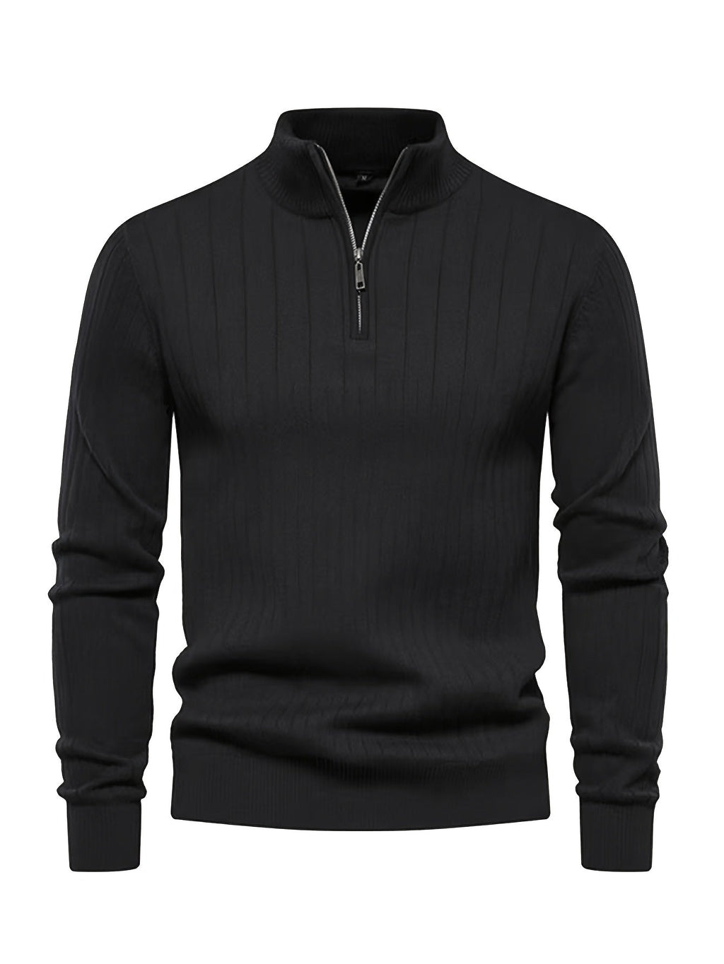 Maglione a collo alto con mezza zip – Abbigliamento casual, stile da ufficio