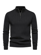 Maglione a collo alto con mezza zip – Abbigliamento casual, stile da ufficio