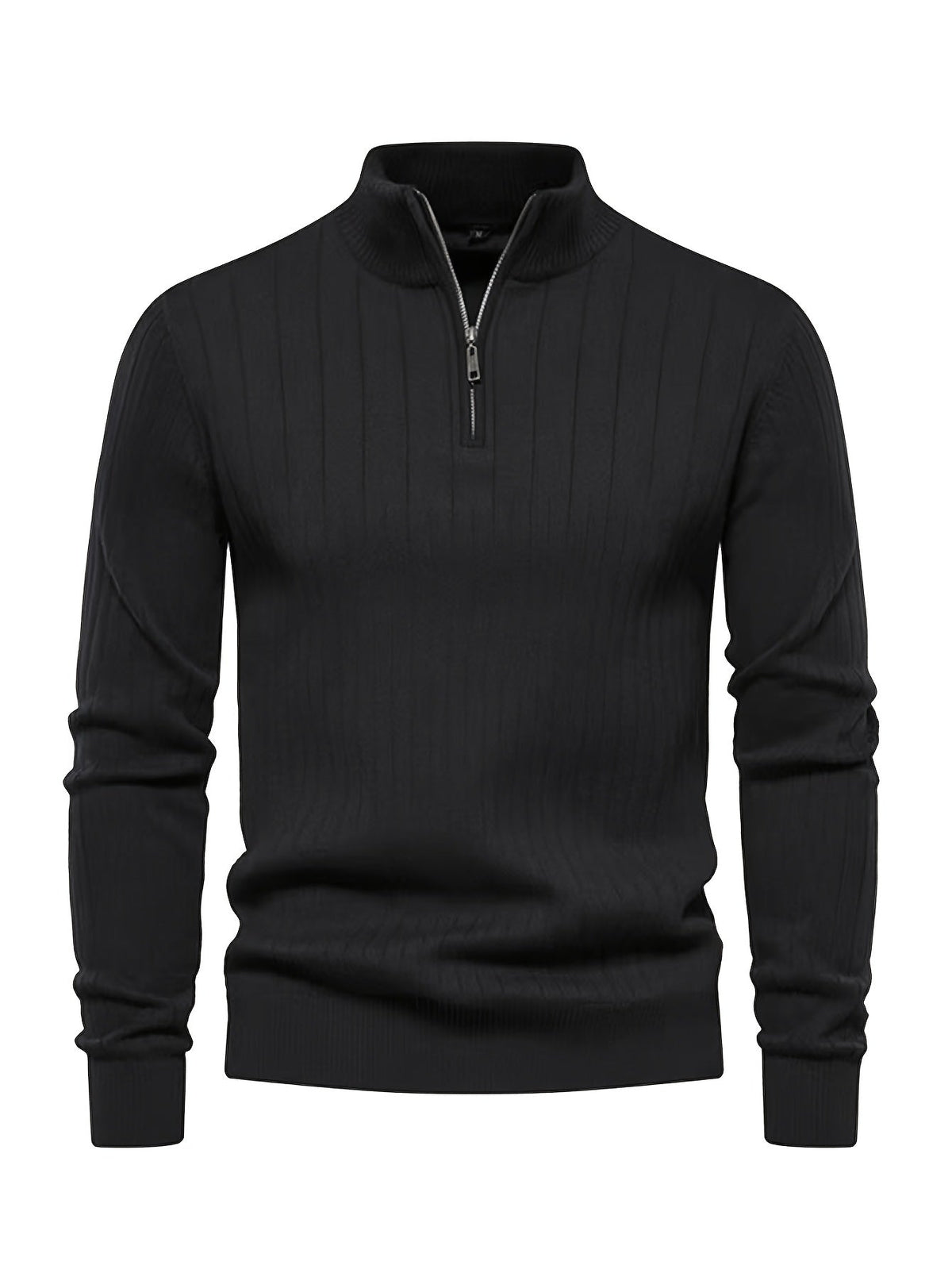 Maglione a collo alto con mezza zip – Abbigliamento casual, stile da ufficio