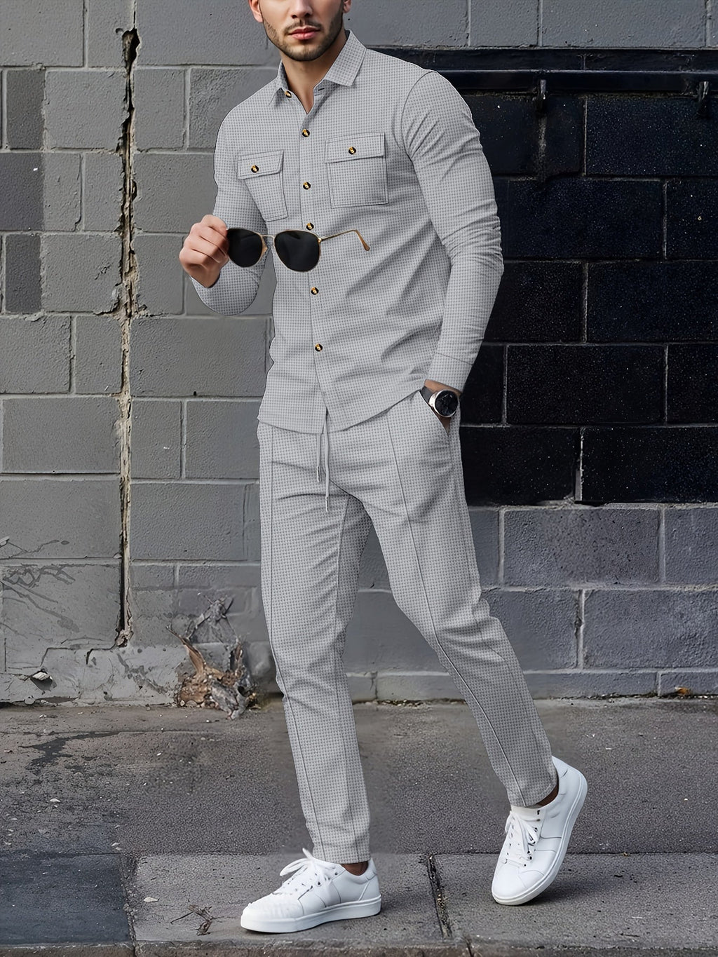 Completo casual a due pezzi – Abbigliamento quotidiano, stile rilassato
