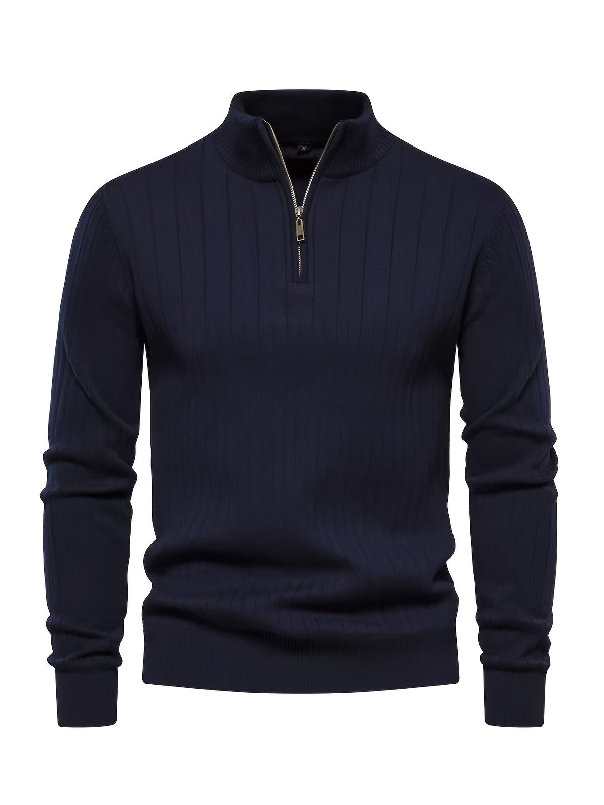 Maglione a collo alto con mezza zip – Abbigliamento casual, stile da ufficio