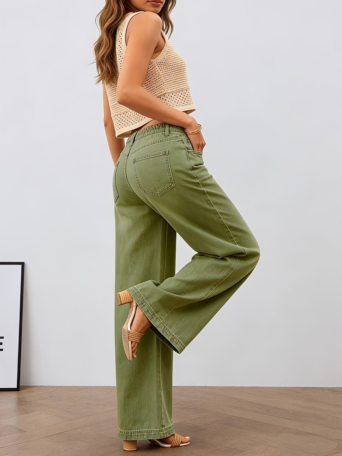 Pantaloni a gamba larga rilassati – Abbigliamento casual, comfort quotidiano