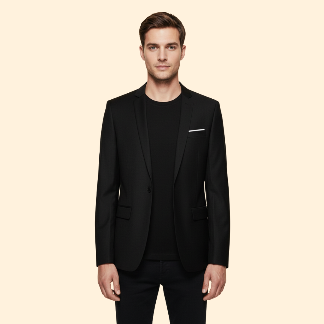 Men’s Blazer with Lined Interior – Office, Casual Wear