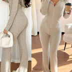 Ribbed Lounge Two-Piece Set – Relaxing, Home Wear