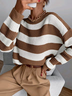 Maglione a righe relaxed – Abbigliamento casual, comfort quotidiano