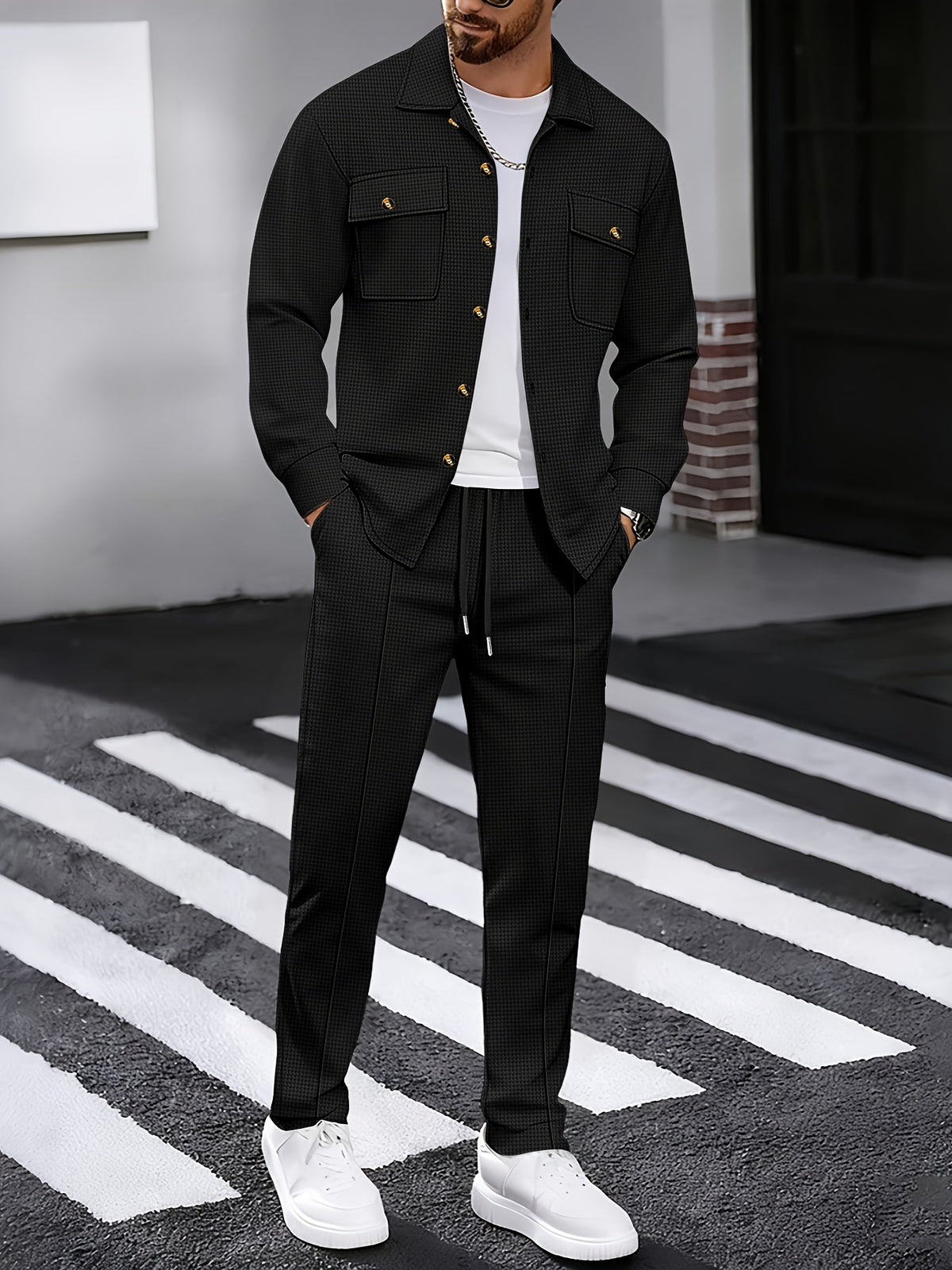 Completo casual a due pezzi – Abbigliamento quotidiano, stile rilassato