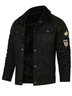 Giacca Trucker foderata in pile – Abbigliamento casual, clima freddo