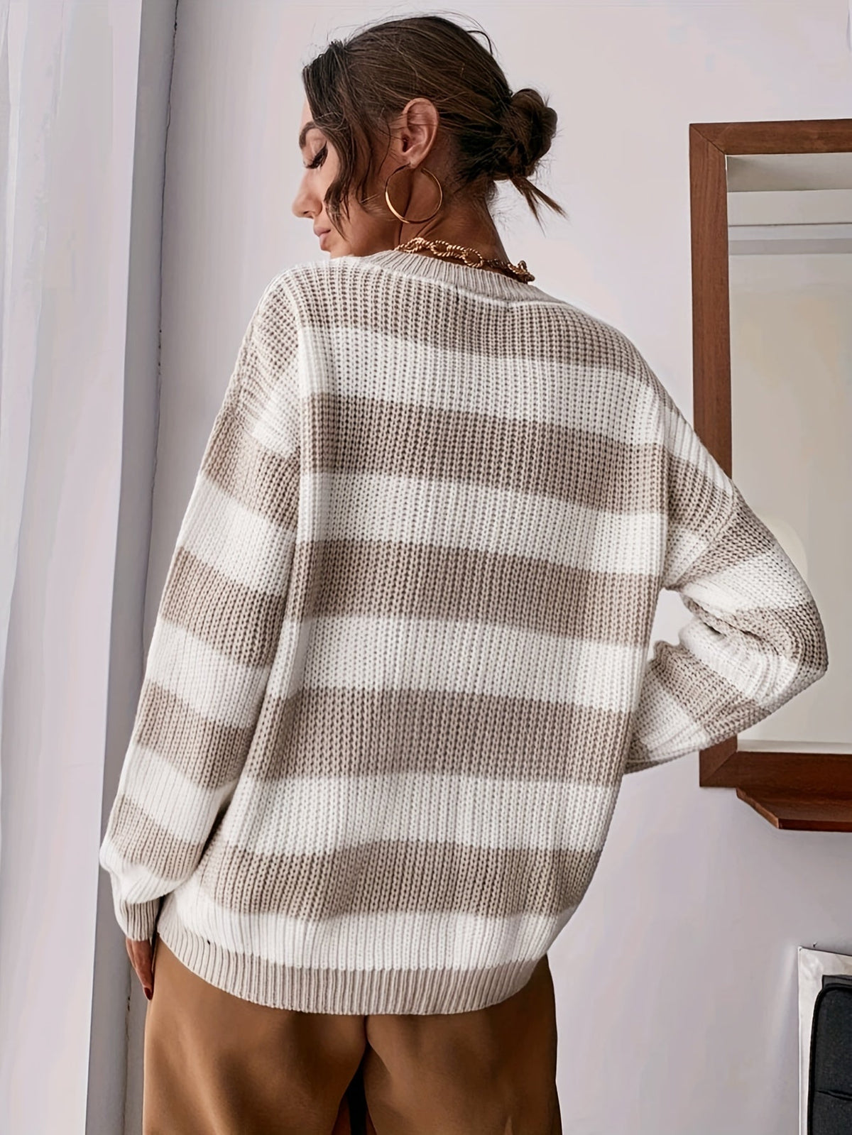 Maglione a righe relaxed – Abbigliamento casual, comfort quotidiano