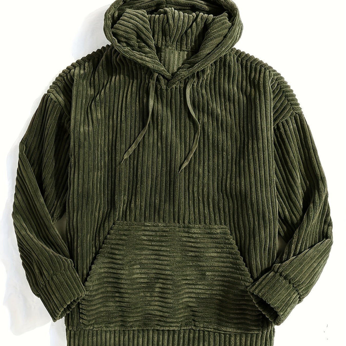 Felpa con cappuccio a coste – Abbigliamento casual, comfort quotidiano