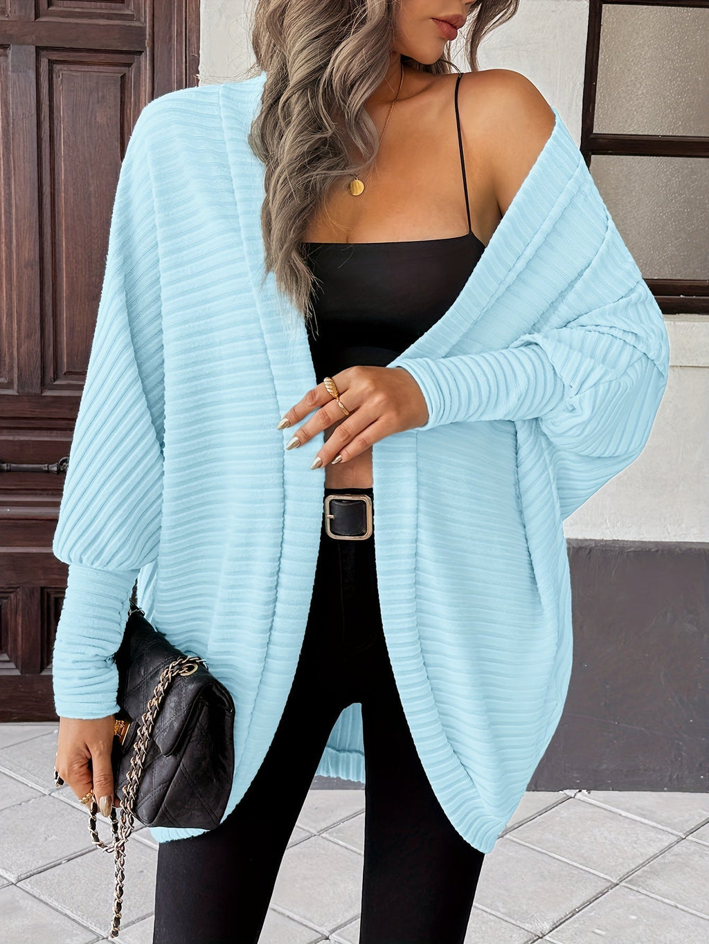 Cardigan aperto relaxed – Abbigliamento casual, a strati