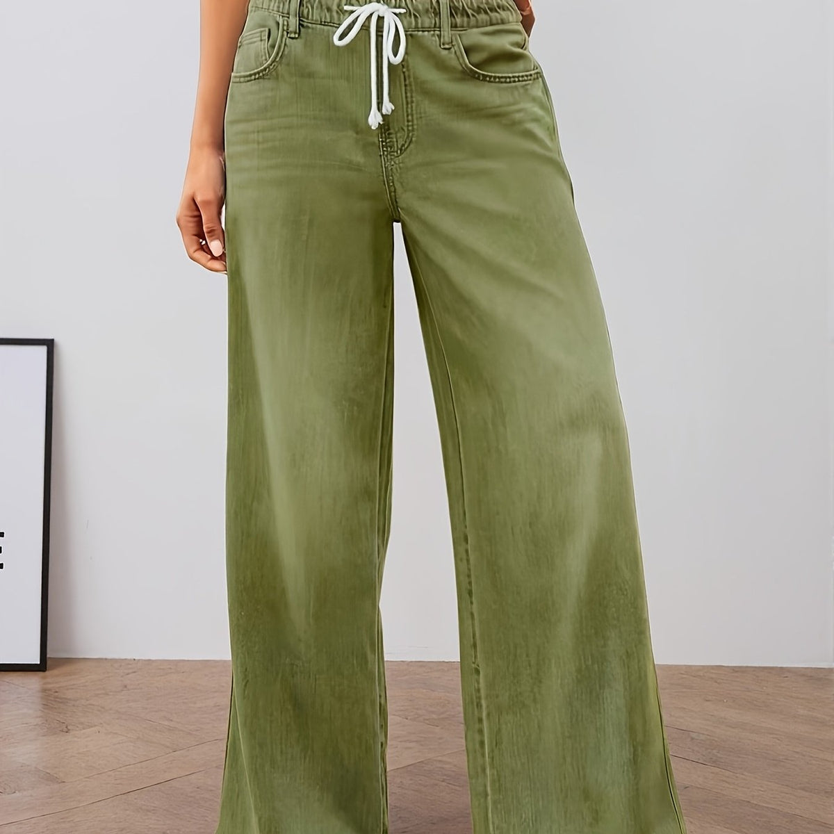 Pantaloni a gamba larga rilassati – Abbigliamento casual, comfort quotidiano