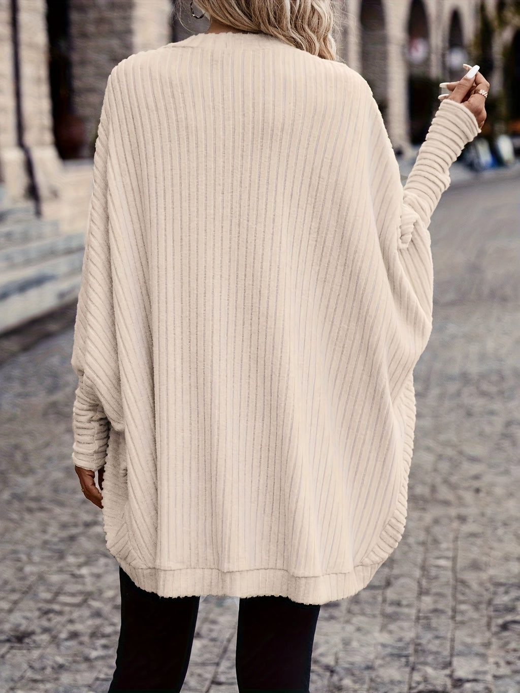 Cardigan aperto relaxed – Abbigliamento casual, a strati