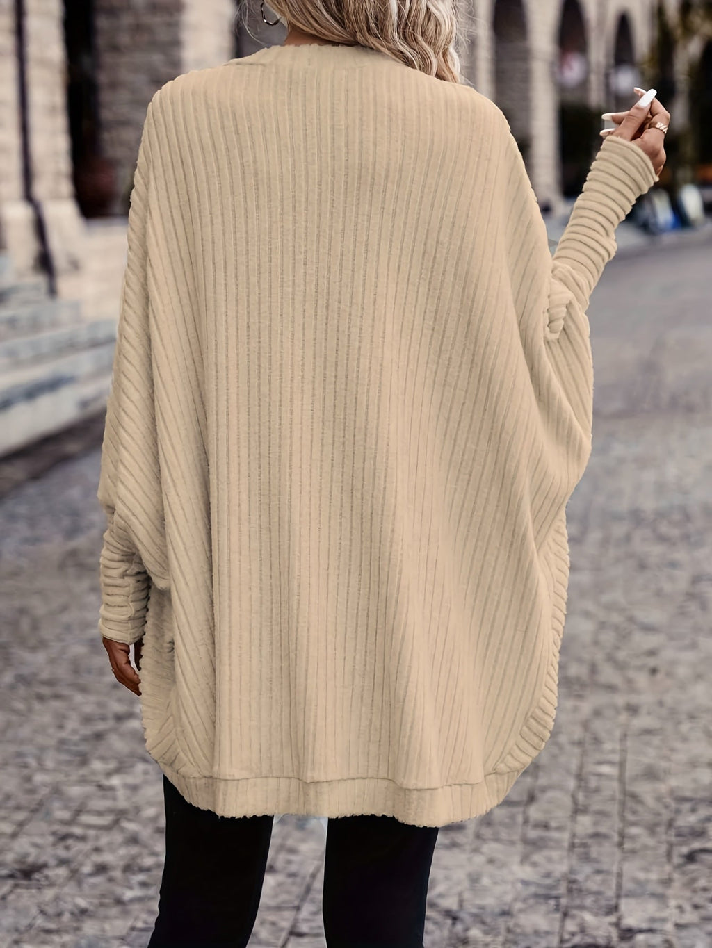 Cardigan aperto relaxed – Abbigliamento casual, a strati