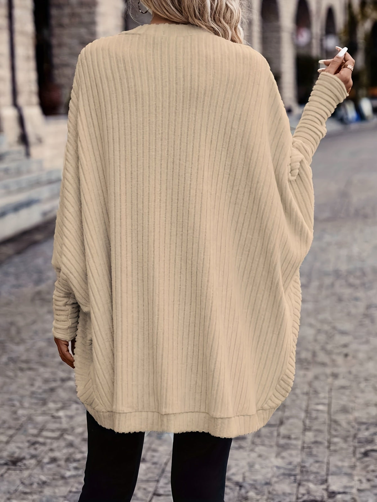 Cardigan aperto relaxed – Abbigliamento casual, a strati