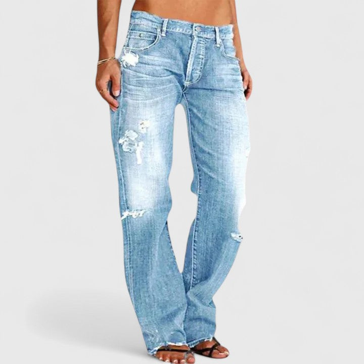 Jeans a gamba larga Rugged – Abbigliamento casual, stile quotidiano
