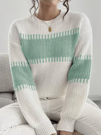 Maglione a righe color-block – Abbigliamento casual, stile quotidiano