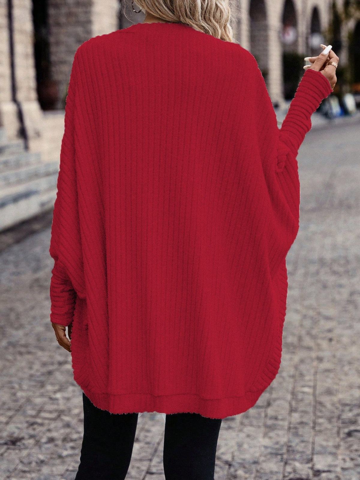 Cardigan aperto relaxed – Abbigliamento casual, a strati