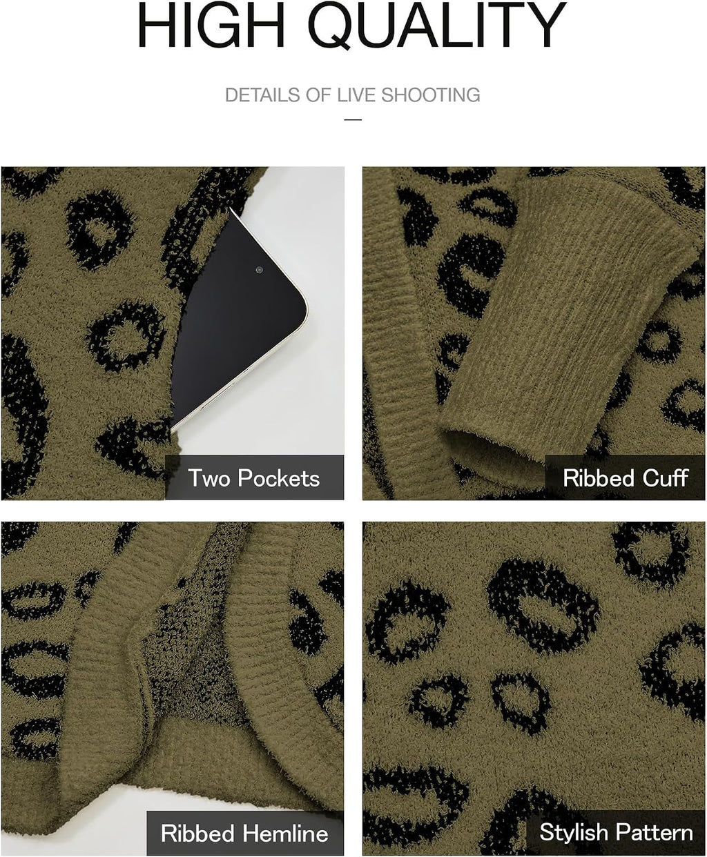 Leopard Cardigan for Women Knit – Casual Wear, Fall Fashion