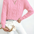 Maglione a trecce oversize – abbigliamento casual, strato confortevole