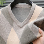 Maglione con scollo a V a rombi | Stile classico – Abbigliamento casual, tenuta da ufficio
