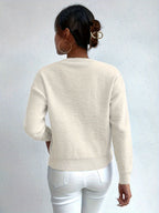 Maglione a trecce oversize – abbigliamento casual, strato confortevole