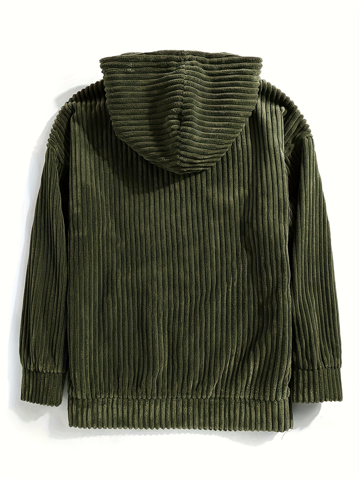 Felpa con cappuccio a coste – Abbigliamento casual, comfort quotidiano