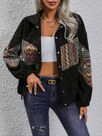 Giacca Patchwork Statement – Abbigliamento casual, all'avanguardia della moda