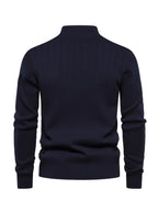 Maglione a collo alto con mezza zip – Abbigliamento casual, stile da ufficio