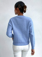 Maglione a trecce oversize – abbigliamento casual, strato confortevole