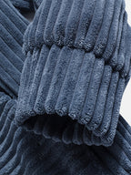 Felpa con cappuccio a coste – Abbigliamento casual, comfort quotidiano