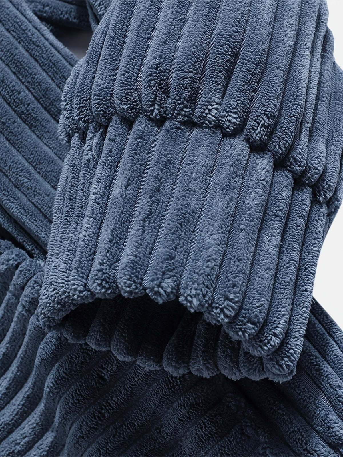 Felpa con cappuccio a coste – Abbigliamento casual, comfort quotidiano